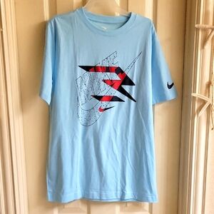 Nike Light Blue Graphic T-Shirt NWOT